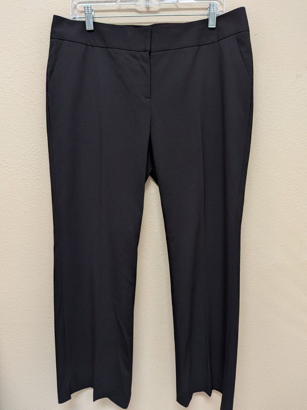 Vintage Caslon Pants Womens 14P Black Mid Rise Bootcut Lined Career Slacks